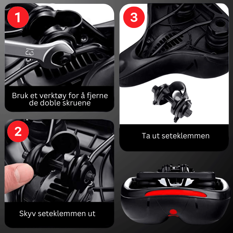 UltraComfort™ - Cykelsæde: Ergonomisk og polstret sadel