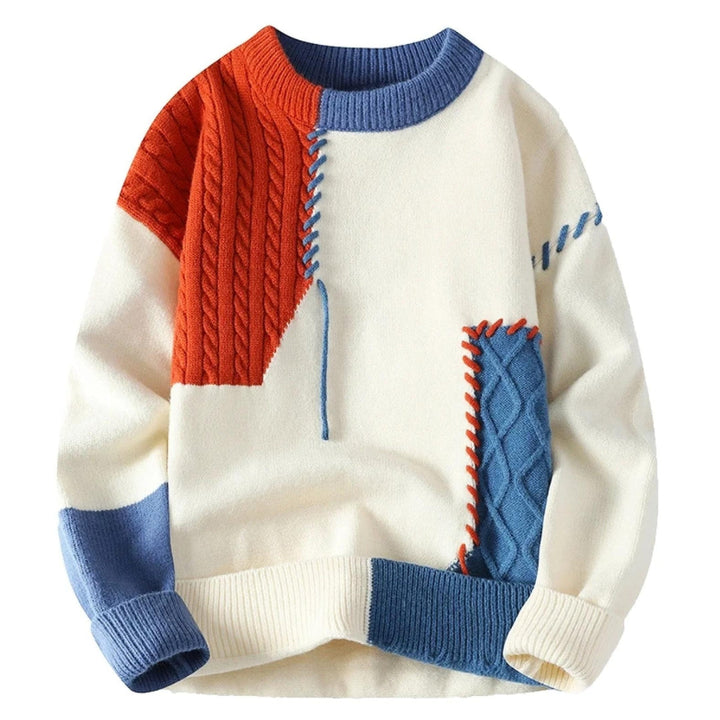 Sandro™ | Hyggelig patchwork-sweater