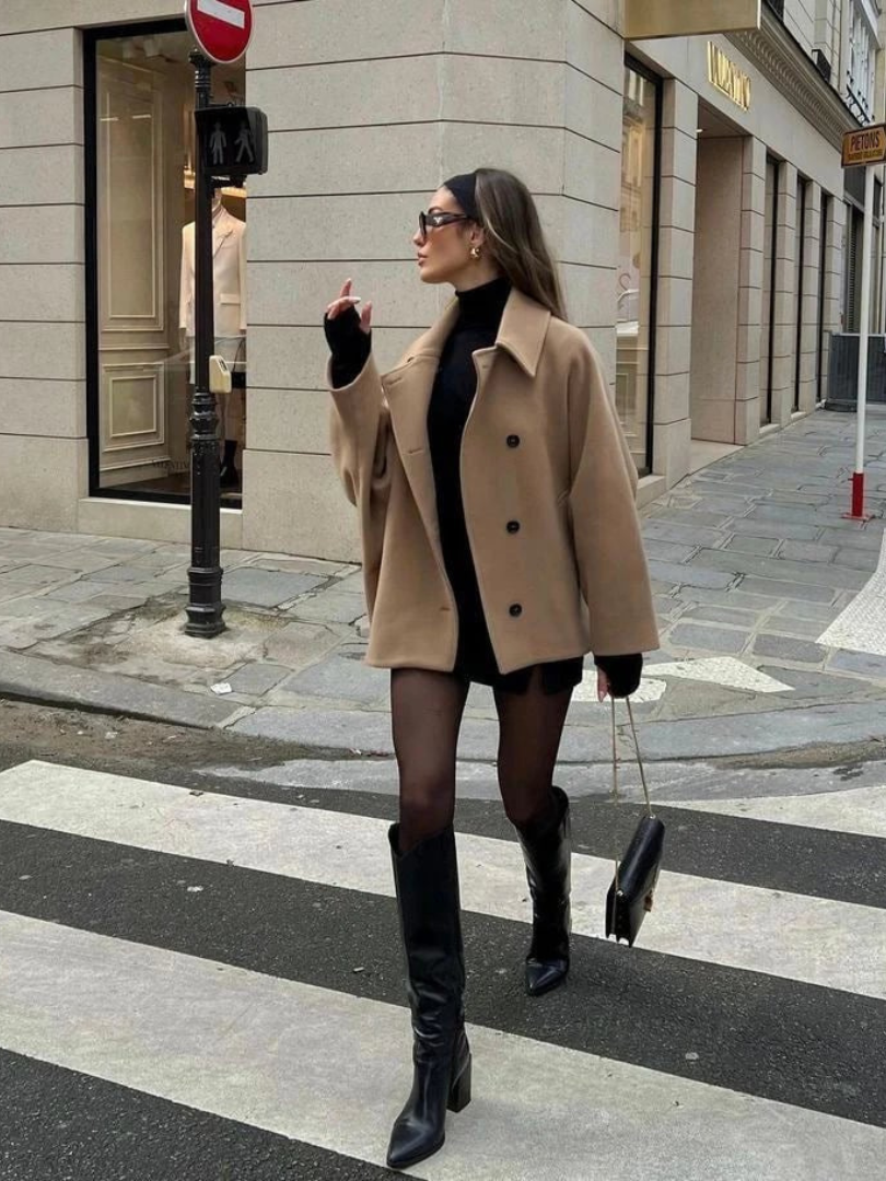 Nikka™ - Wollmantel i overstørrelse