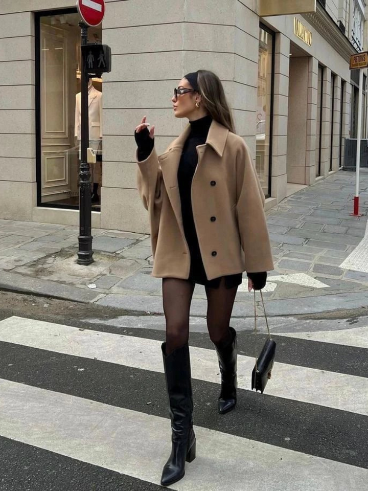 Nikka™ - Wollmantel i overstørrelse