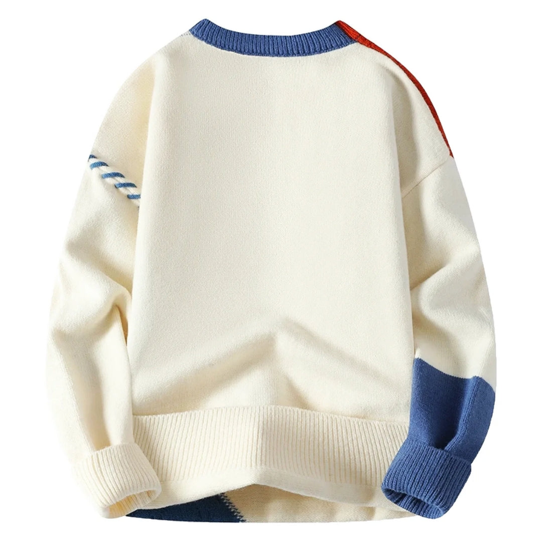 Sandro™ | Hyggelig patchwork-sweater
