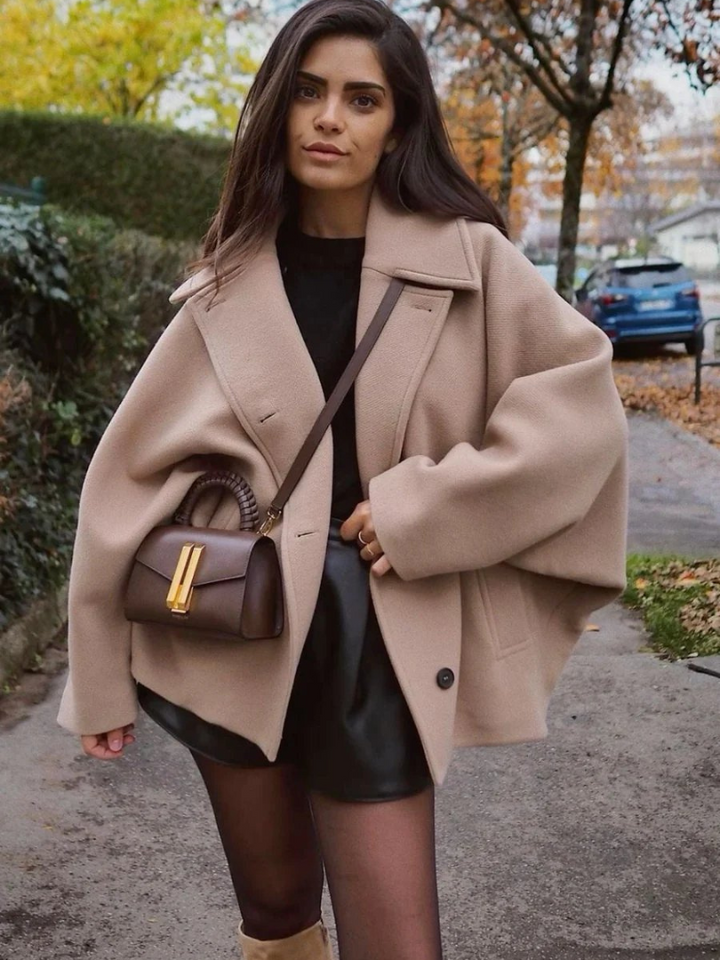 Nikka™ - Wollmantel i overstørrelse