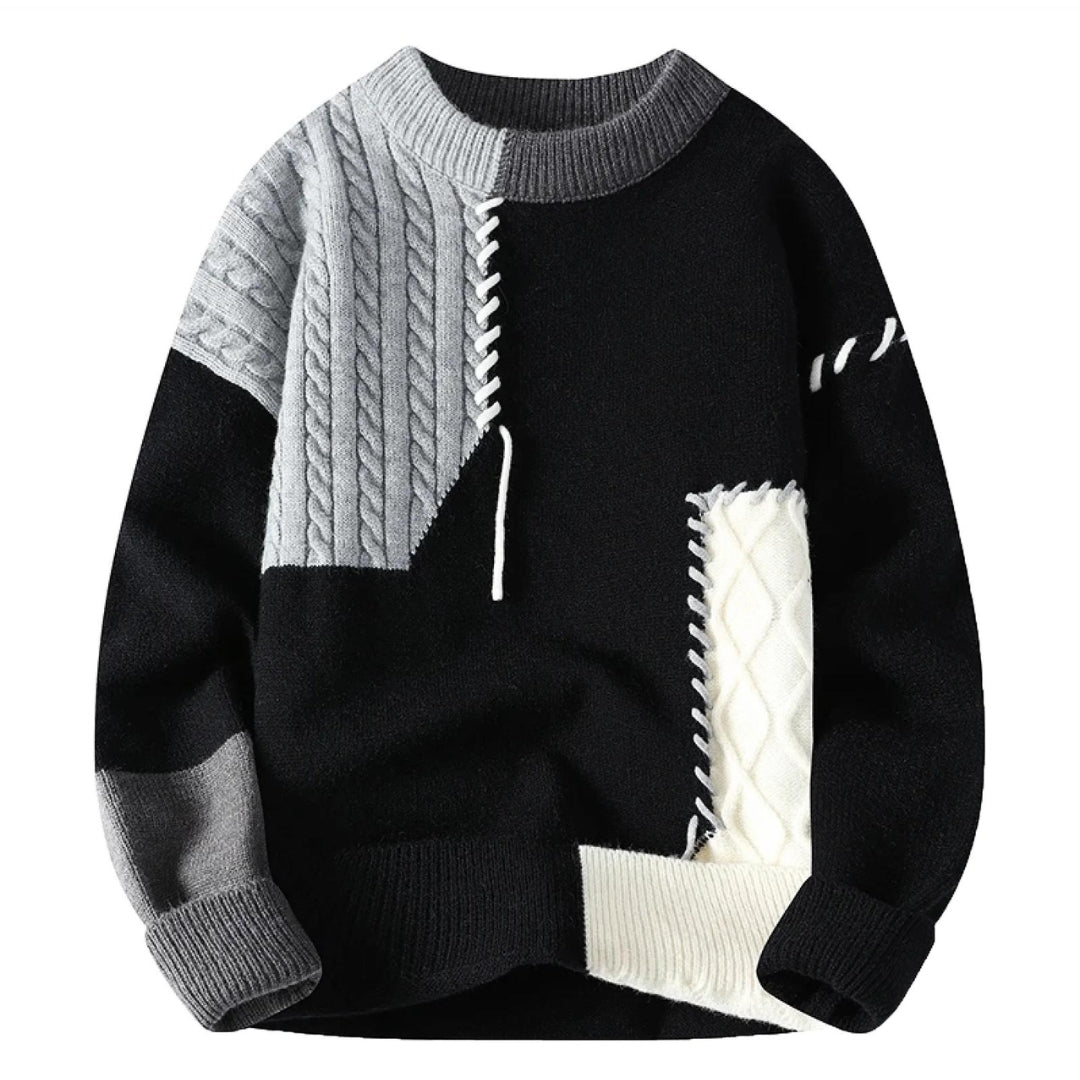 Sandro™ | Hyggelig patchwork-sweater