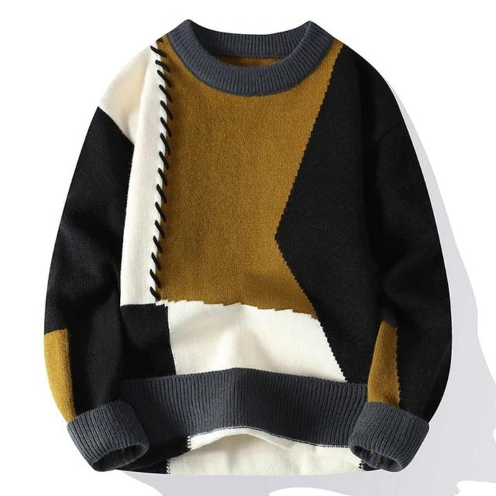 Sandro™ | Hyggelig patchwork-sweater