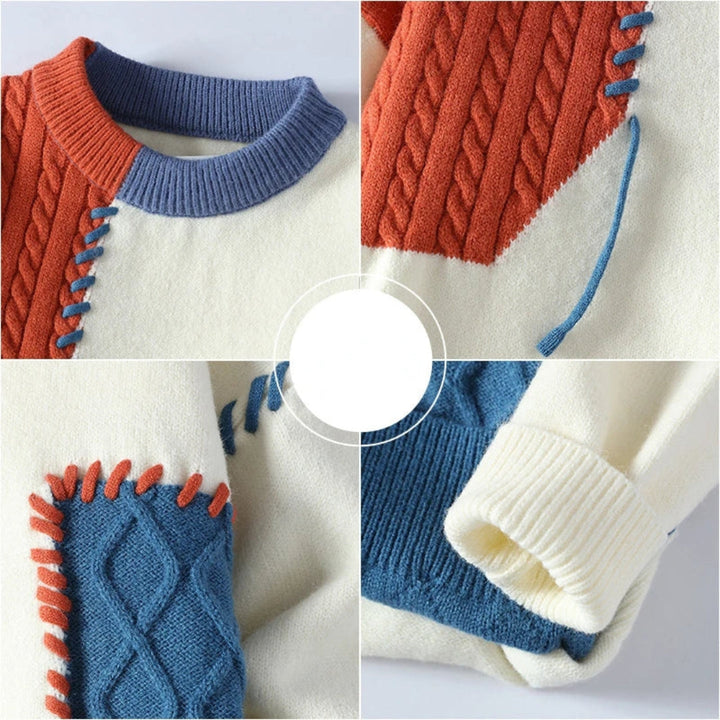Sandro™ | Hyggelig patchwork-sweater