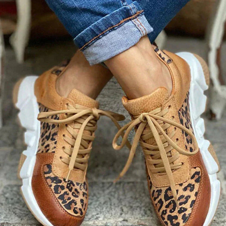 Femke™ | Behagelige leopard-sneakers